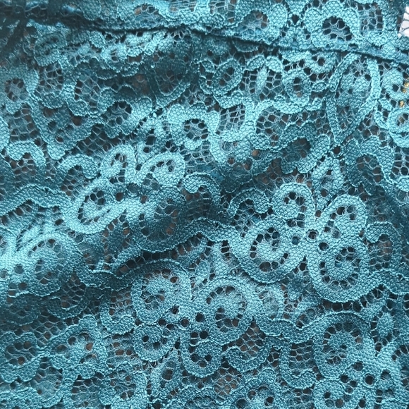 Teal Lace Chemise - Picture 5 of 5